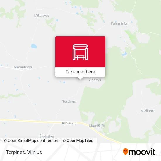 Карта Terpinės