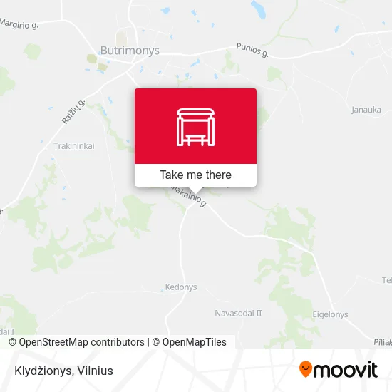 Карта Klydžionys