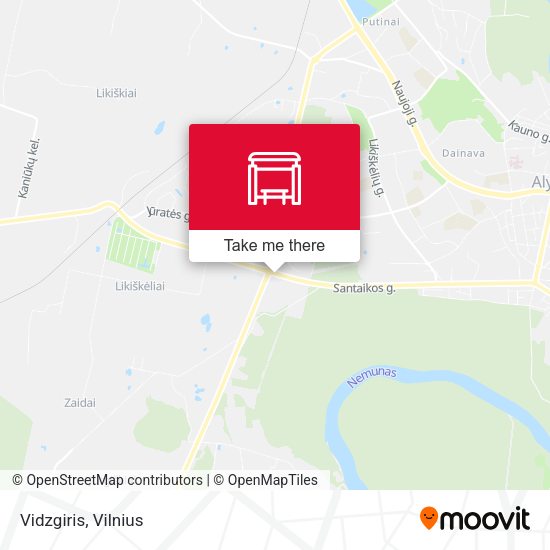 Карта Vidzgiris