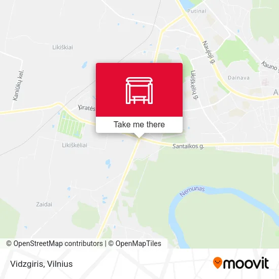 Карта Vidzgiris