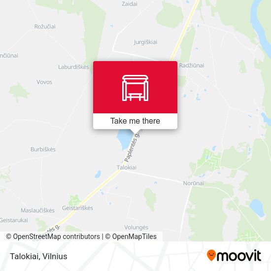 Карта Talokiai