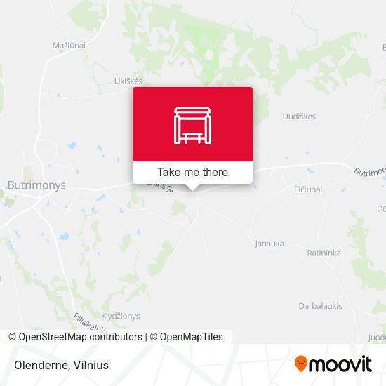 Карта Olendernė