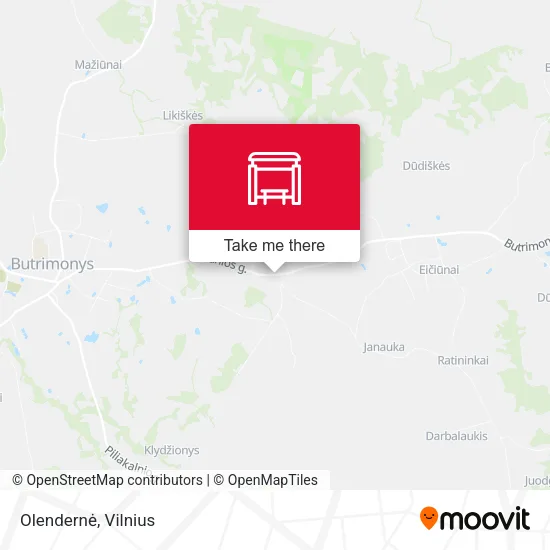 Карта Olendernė