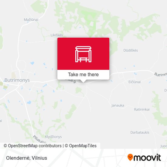 Карта Olendernė