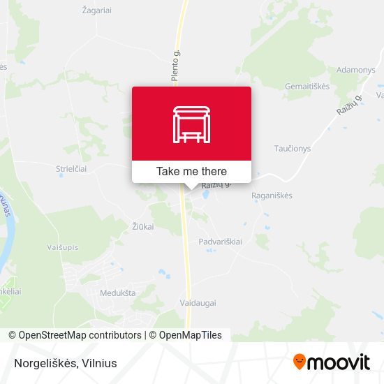 Карта Norgeliškės