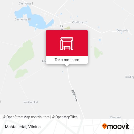 Карта Maštalieriai
