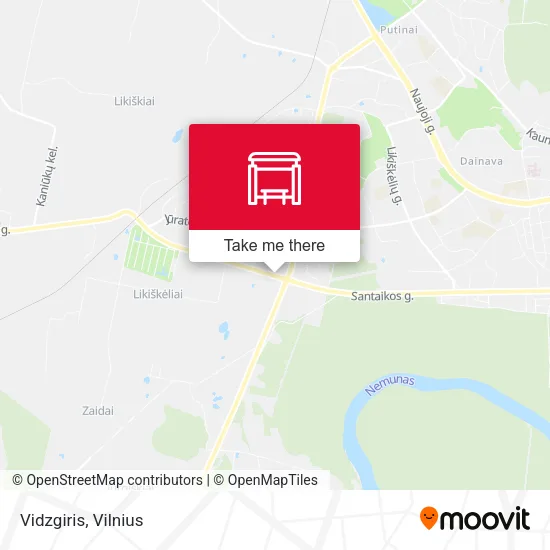 Карта Vidzgiris