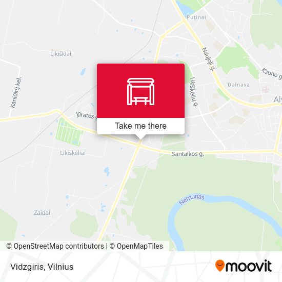 Карта Vidzgiris