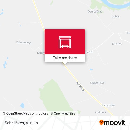 Карта Sabališkės