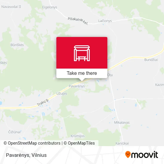 Карта Pavarėnys
