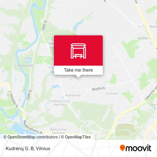 Карта Kudrėnų G. B