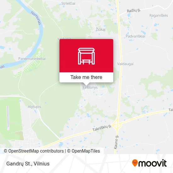 Gandrų St. map