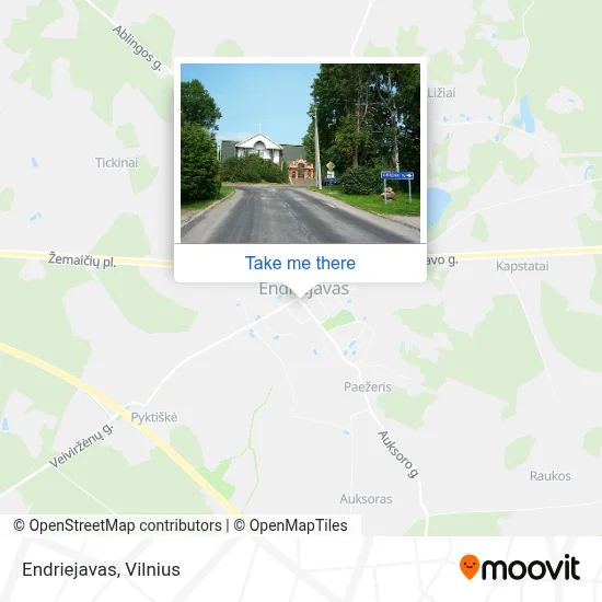 Endriejavas map