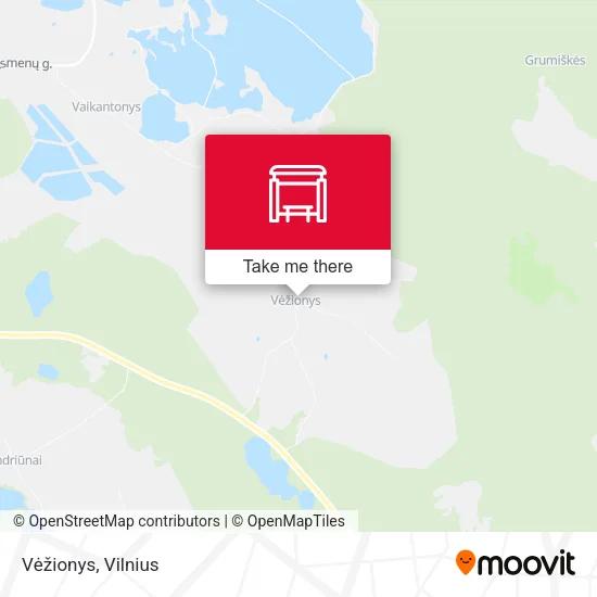 Карта Vėžionys