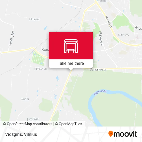 Карта Vidzgiris