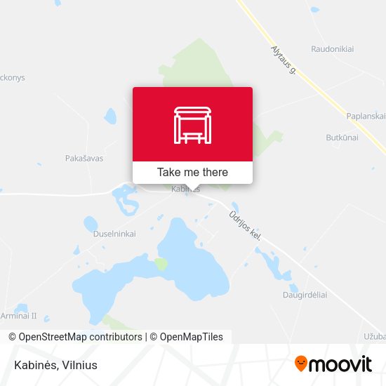 Карта Kabinės