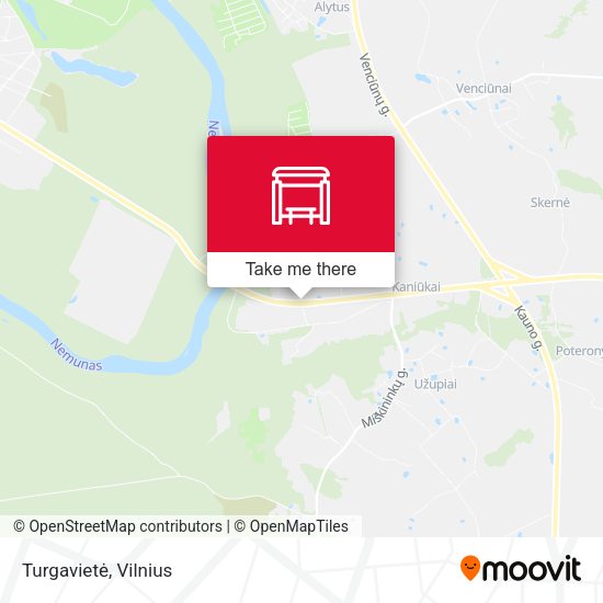 Карта Turgavietė