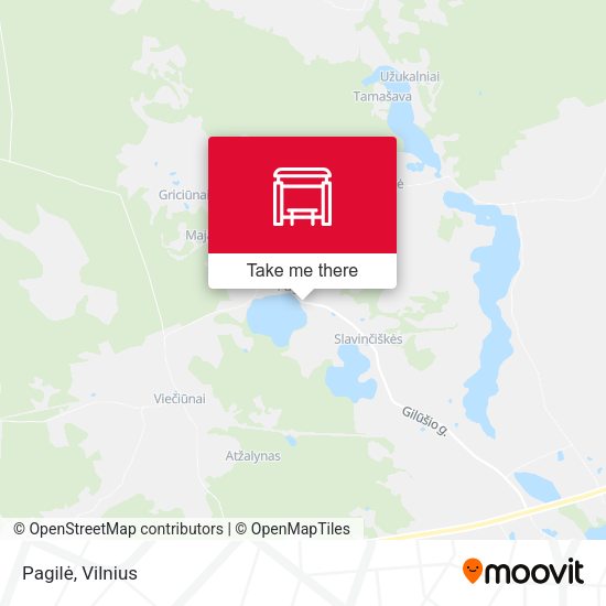 Карта Pagilė