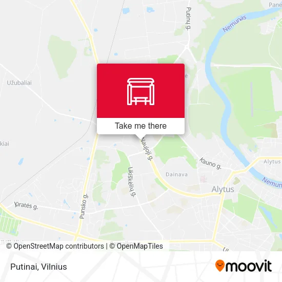 Карта Putinai