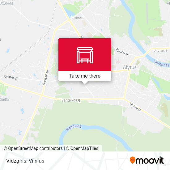Карта Vidzgiris