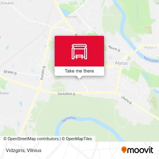 Карта Vidzgiris