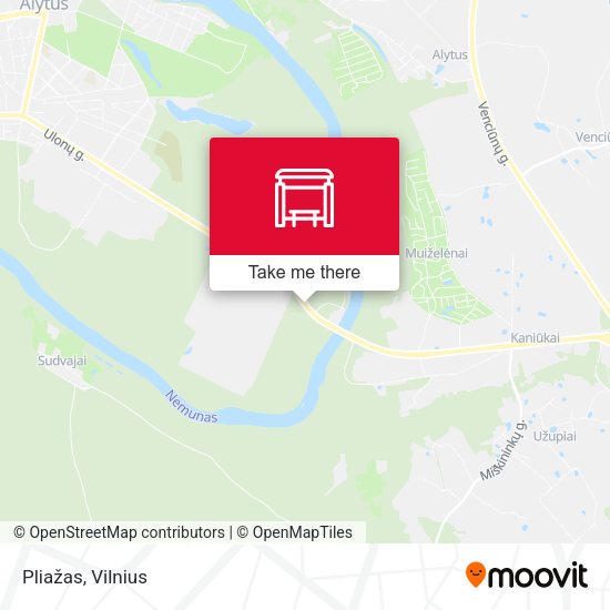 Карта Pliažas