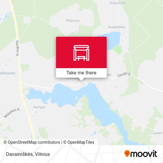 Карта Davainiškės