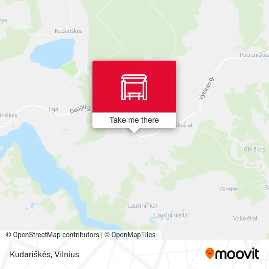 Карта Kudariškės