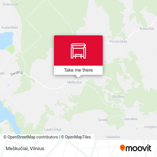 Карта Meškučiai