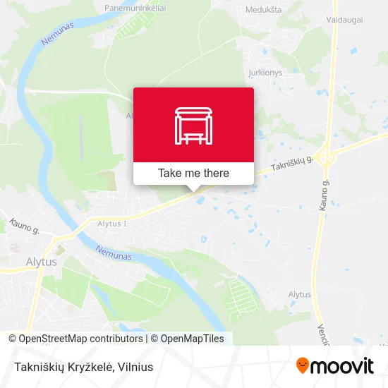Takniškių Kryžkelė map