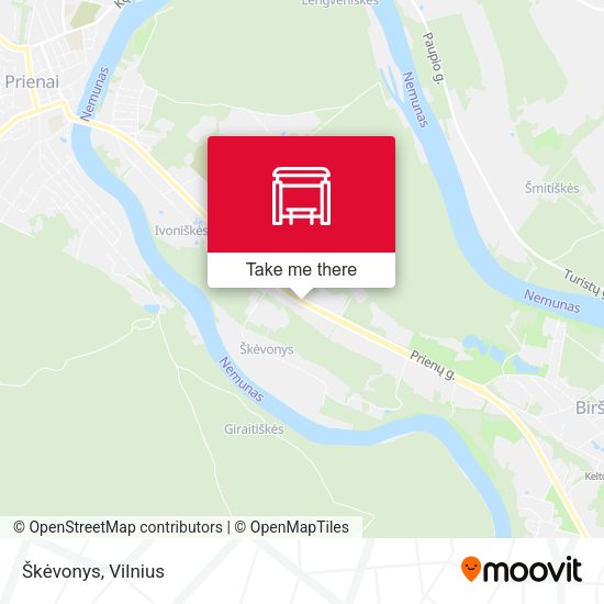 Карта Škėvonys