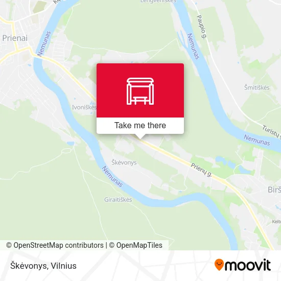 Карта Škėvonys