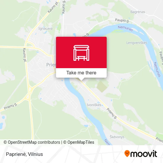 Карта Paprienė