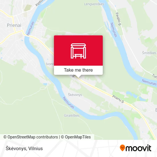 Карта Škėvonys