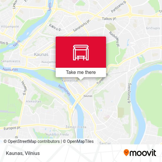 Карта Kaunas
