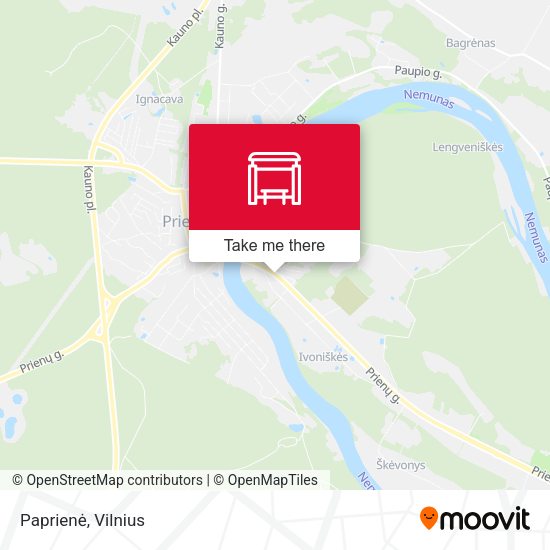 Карта Paprienė