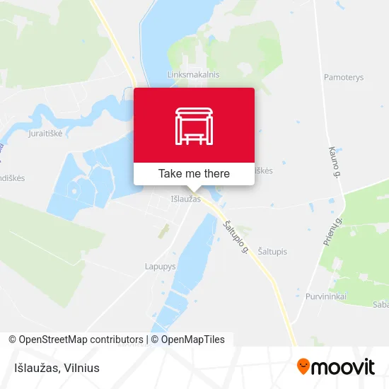 Карта Išlaužas