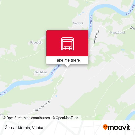 Карта Žemaitkiemis