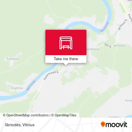 Карта Skriodės