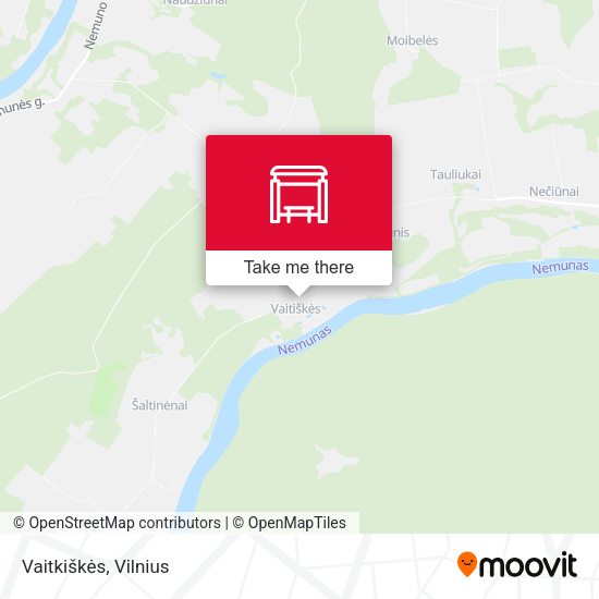 Карта Vaitkiškės