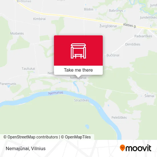 Карта Nemajūnai