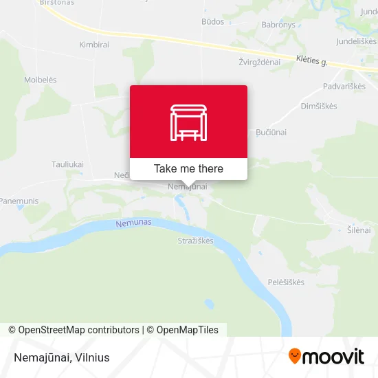 Карта Nemajūnai