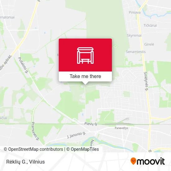 Карта Rėklių G.