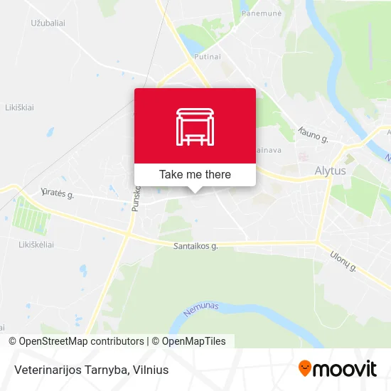 Карта Veterinarijos Tarnyba