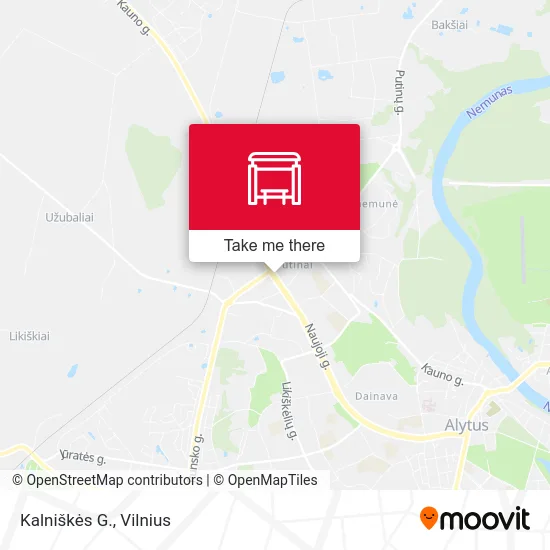 Карта Kalniškės G.