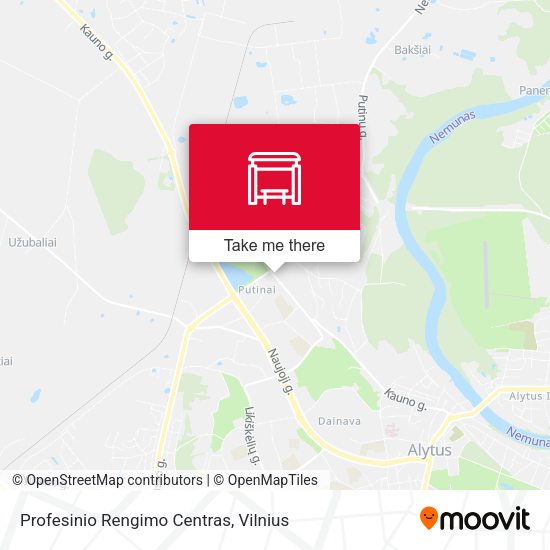 Карта Profesinio Rengimo Centras