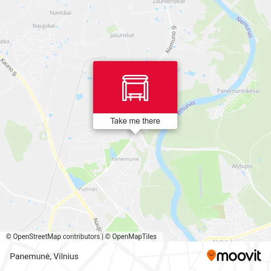 Карта Panemunė