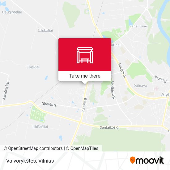 Карта Vaivorykštės