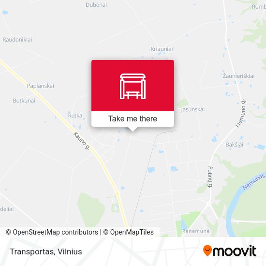 Карта Transportas