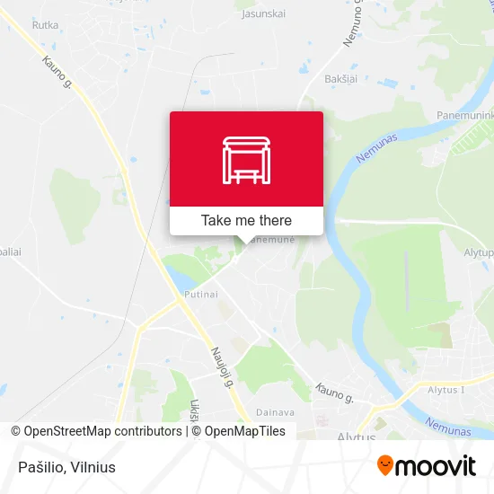 Карта Pašilio